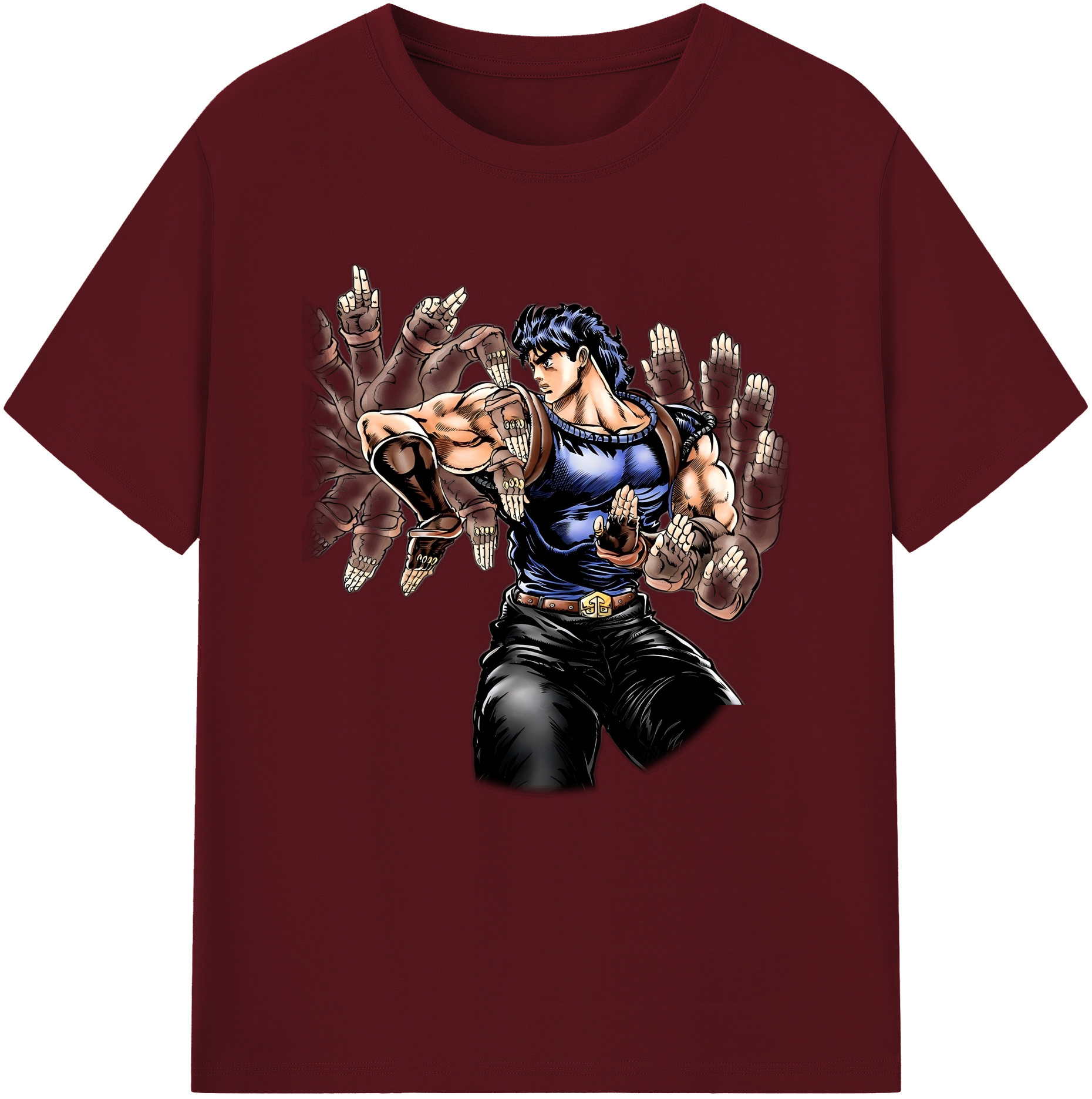 （画像用） ジョジョの奇妙な冒険 /ジョナサン?ジョースター JoJo's Bizarre Adventure Jonathan Joestar 綿100％半袖Tシャツ（フロントプリント）